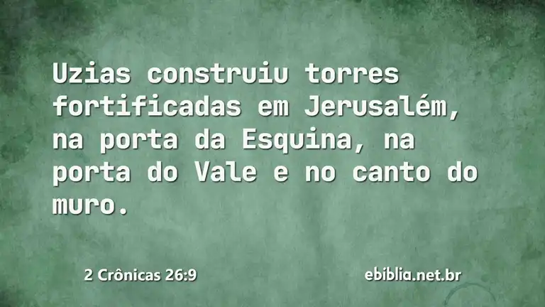 2 Crônicas 26:9