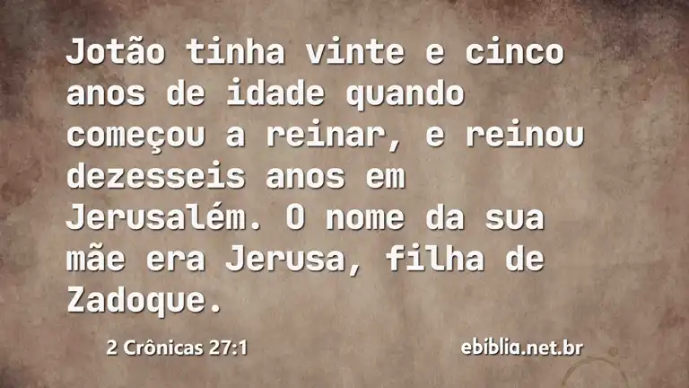 2 Crônicas 27:1