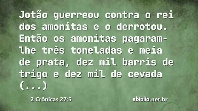 2 Crônicas 27:5