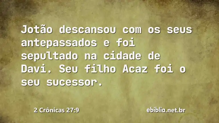 2 Crônicas 27:9