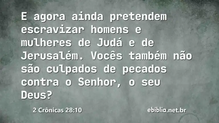 2 Crônicas 28:10