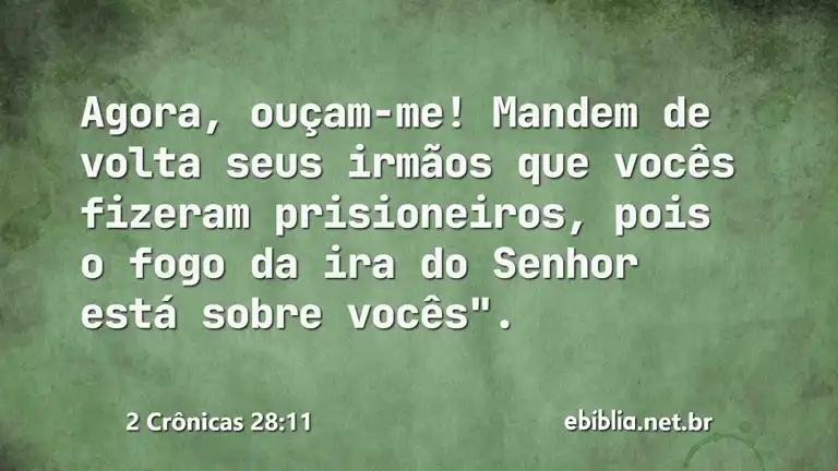 2 Crônicas 28:11