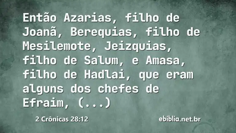 2 Crônicas 28:12