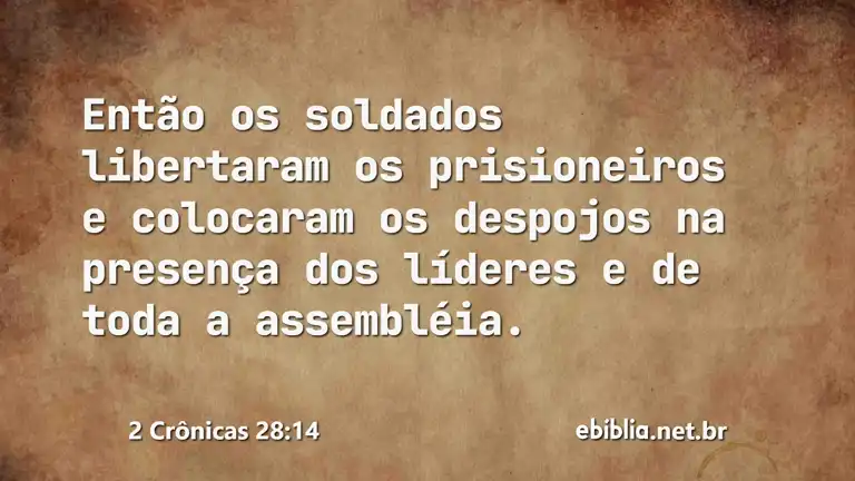 2 Crônicas 28:14