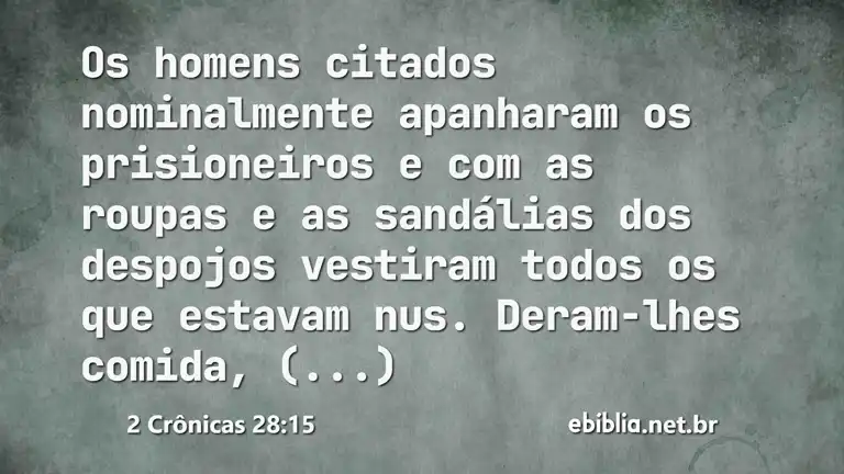 2 Crônicas 28:15