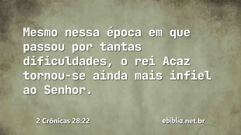 2 Crônicas 28:22