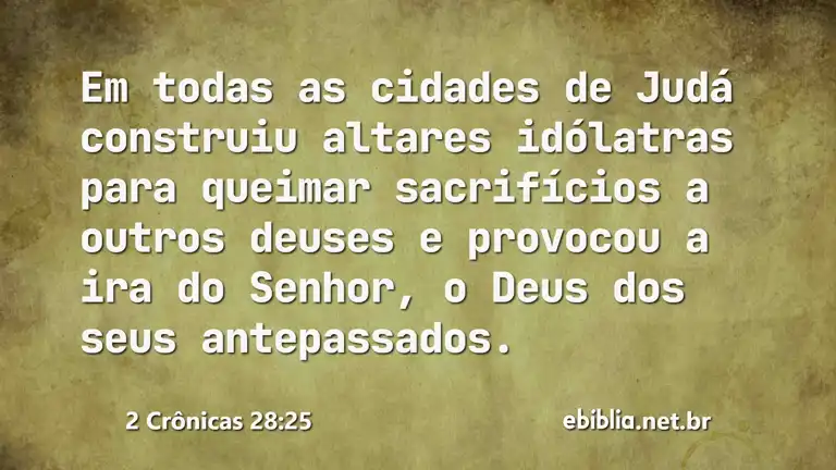 2 Crônicas 28:25