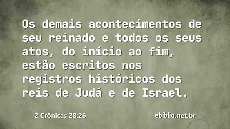 2 Crônicas 28:26