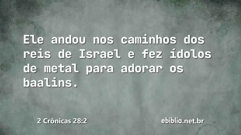 2 Crônicas 28:2