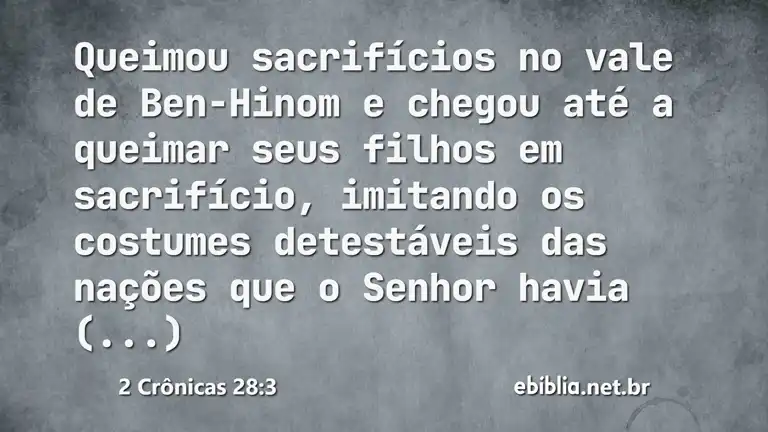 2 Crônicas 28:3