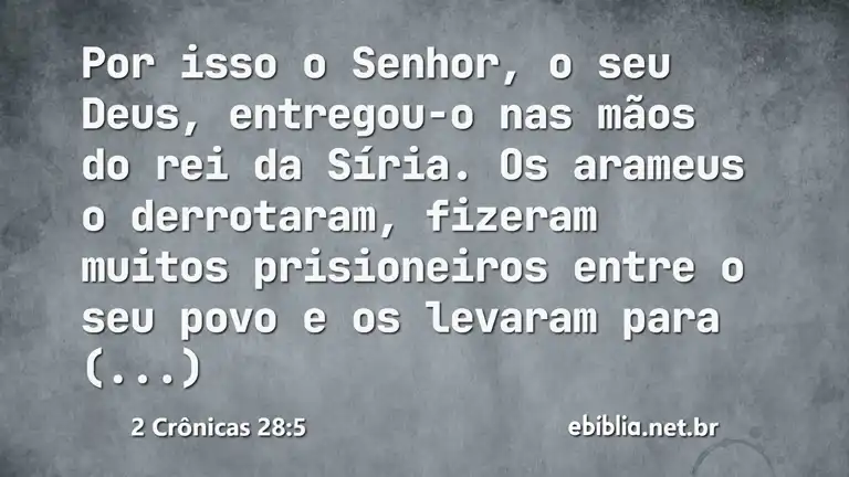 2 Crônicas 28:5