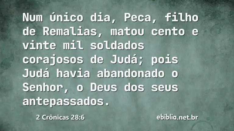 2 Crônicas 28:6