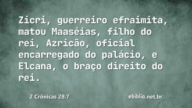 2 Crônicas 28:7