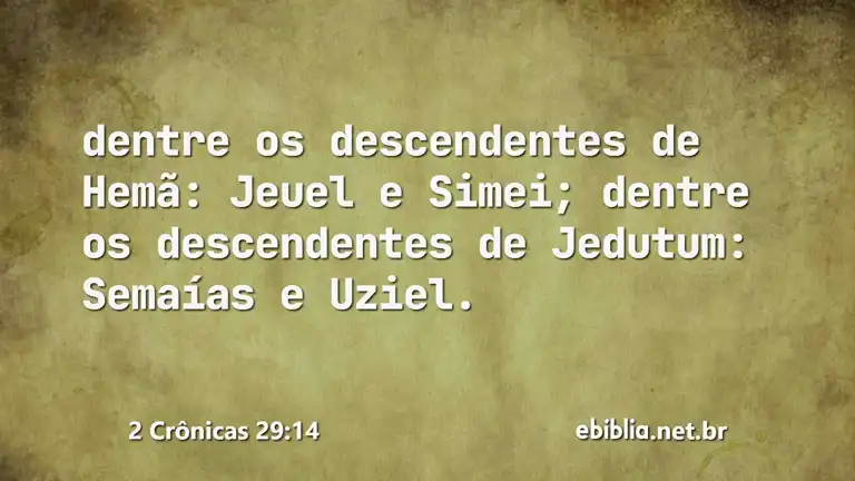 2 Crônicas 29:14