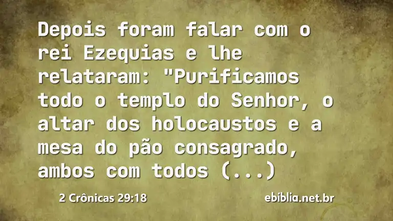 2 Crônicas 29:18