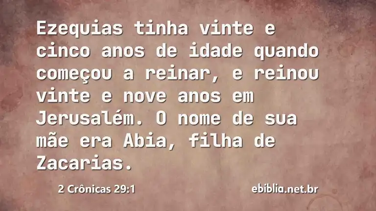 2 Crônicas 29:1