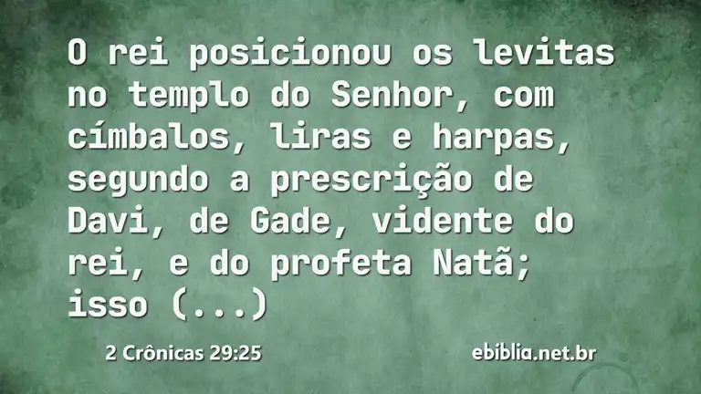 2 Crônicas 29:25