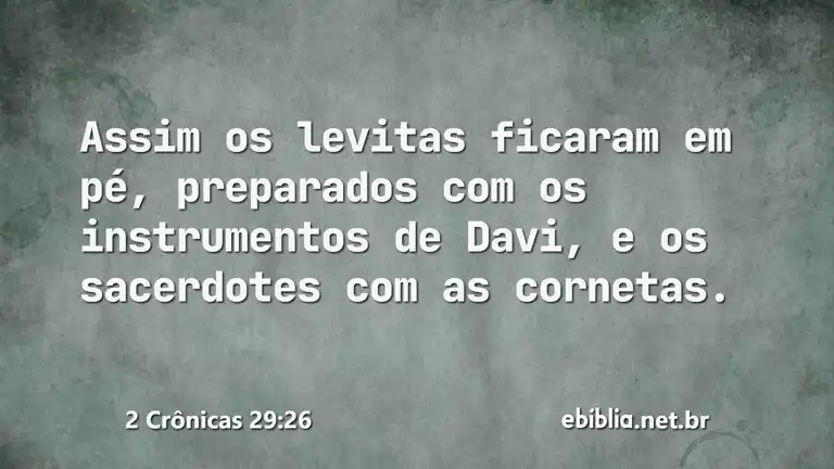 2 Crônicas 29:26