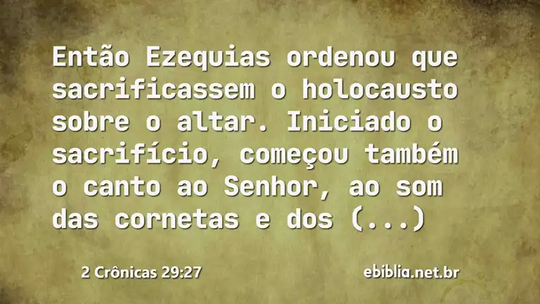 2 Crônicas 29:27