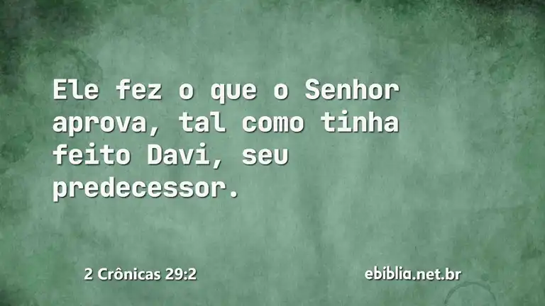 2 Crônicas 29:2