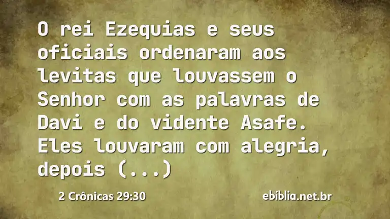 2 Crônicas 29:30