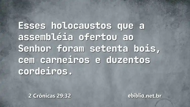 2 Crônicas 29:32