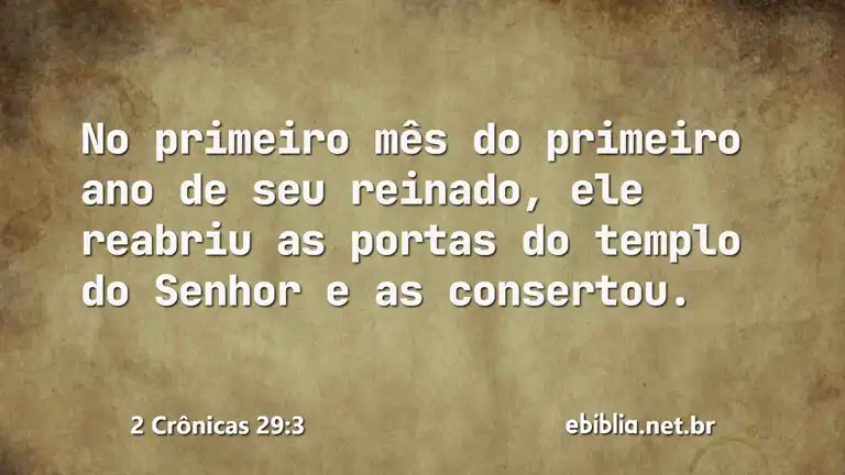 2 Crônicas 29:3