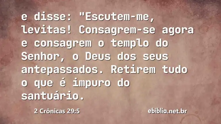 2 Crônicas 29:5