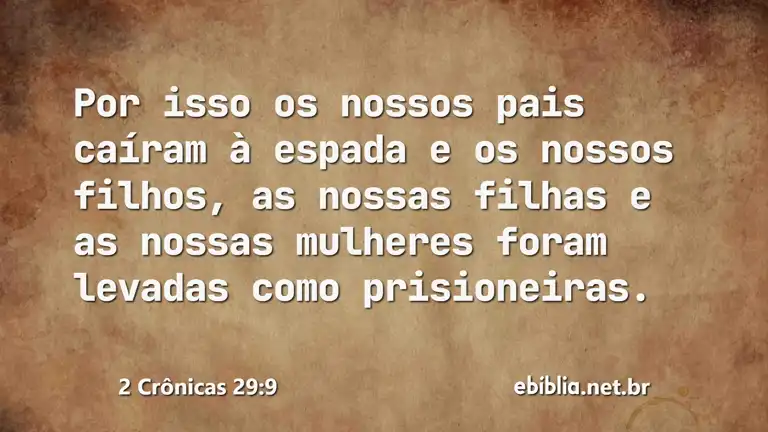 2 Crônicas 29:9