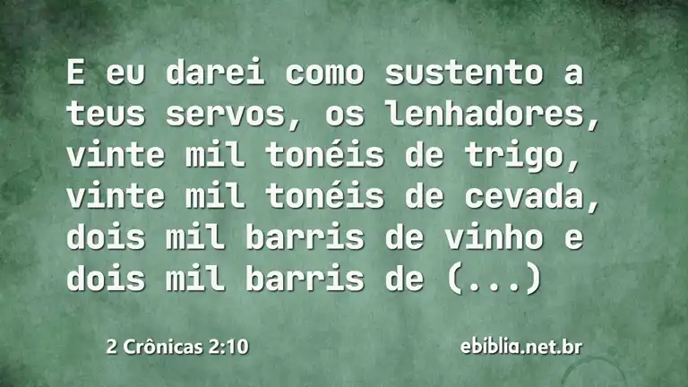 2 Crônicas 2:10