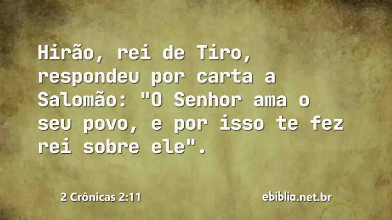 2 Crônicas 2:11