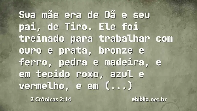 2 Crônicas 2:14