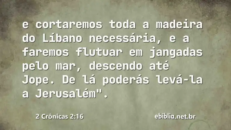 2 Crônicas 2:16