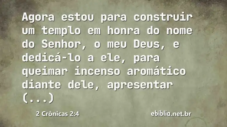 2 Crônicas 2:4