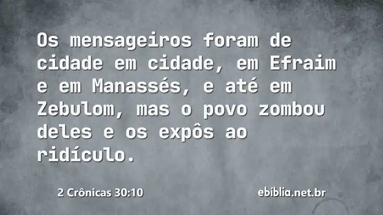 2 Crônicas 30:10