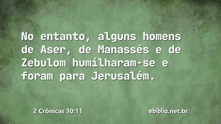 2 Crônicas 30:11