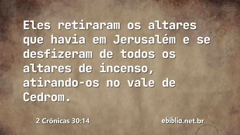 2 Crônicas 30:14