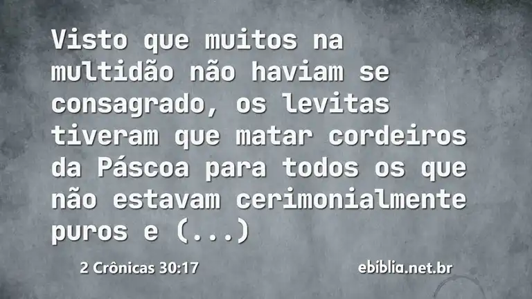 2 Crônicas 30:17