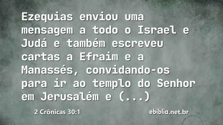 2 Crônicas 30:1