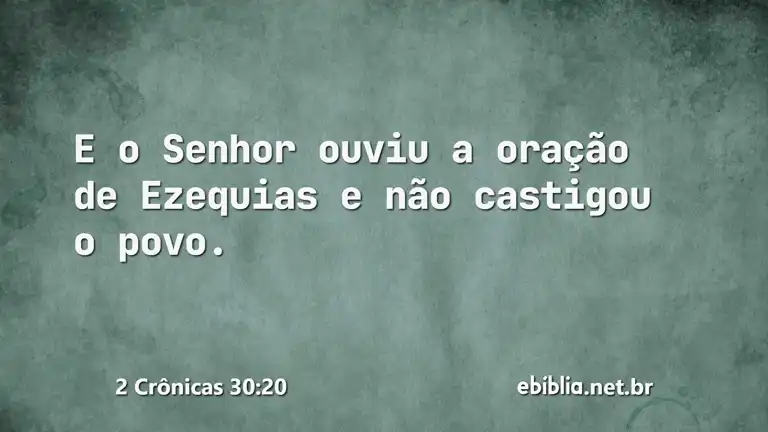 2 Crônicas 30:20