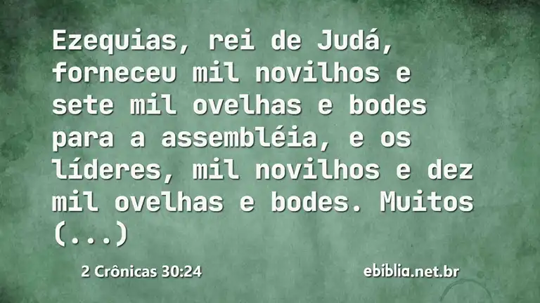 2 Crônicas 30:24