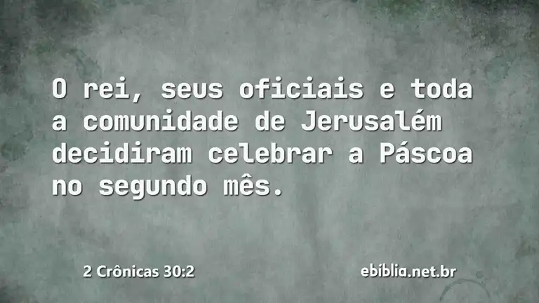 2 Crônicas 30:2