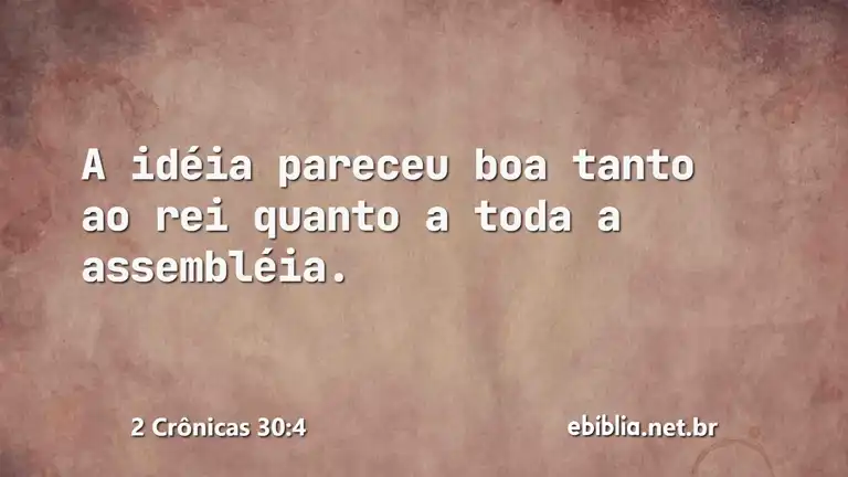 2 Crônicas 30:4