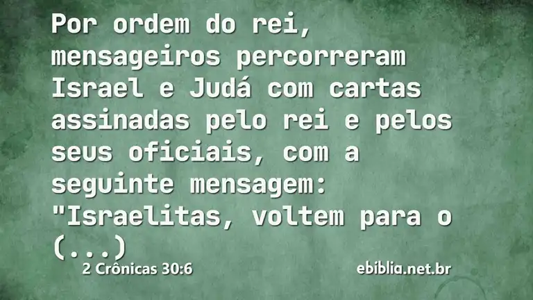 2 Crônicas 30:6