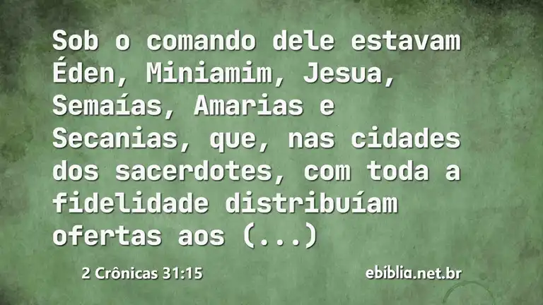 2 Crônicas 31:15