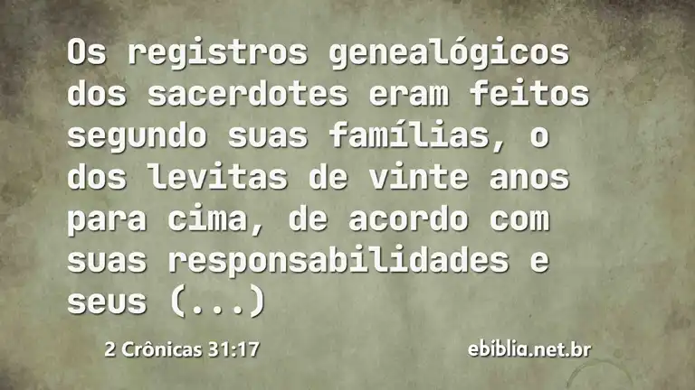 2 Crônicas 31:17