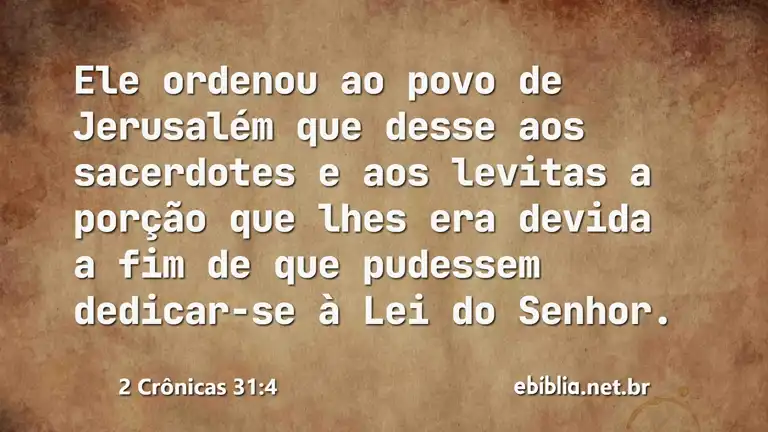 2 Crônicas 31:4