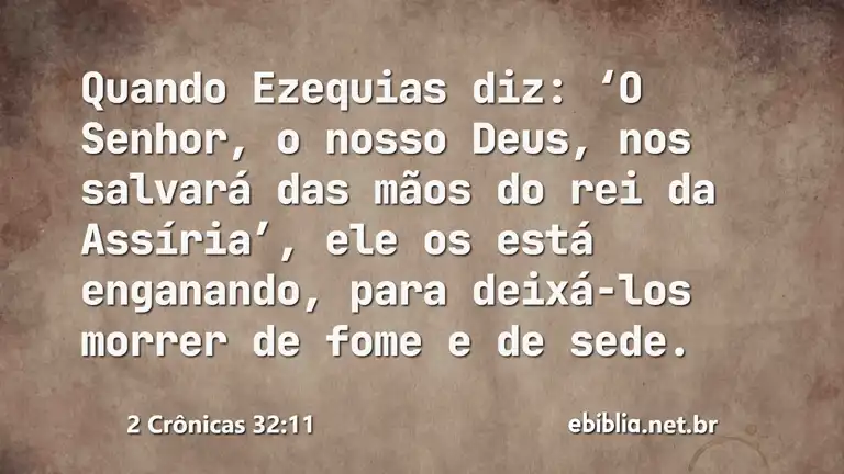 2 Crônicas 32:11