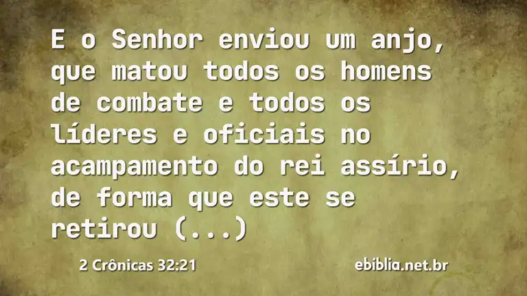 2 Crônicas 32:21