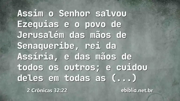 2 Crônicas 32:22